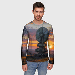 Лонгслив мужской Радиоэфир на закате, цвет: 3D-принт — фото 2
