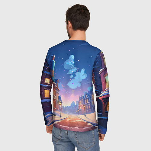 Мужской лонгслив Красная огненная металлическая лошадь 2026 / 3D-принт – фото 4