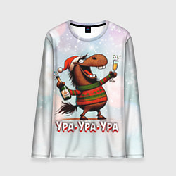 Лонгслив мужской Праздничный драйв, цвет: 3D-принт