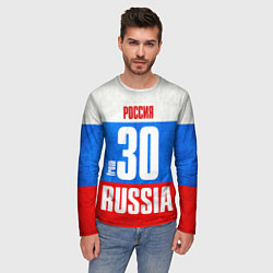 Лонгслив мужской Russia: from 30, цвет: 3D-принт — фото 2