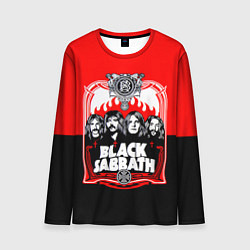 Лонгслив мужской Black Sabbath: Red Sun, цвет: 3D-принт