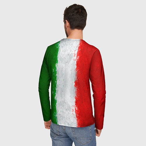 Мужской лонгслив Italian / 3D-принт – фото 4