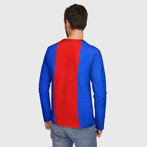 Мужской лонгслив ФК ЦСКА / 3D-принт – фото 4