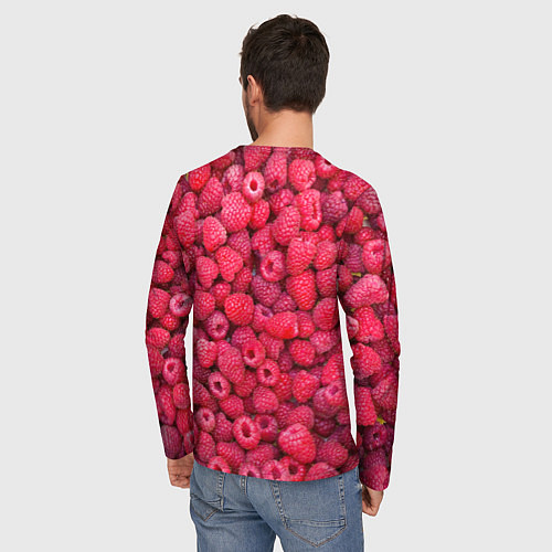 Мужской лонгслив Малинки / 3D-принт – фото 4