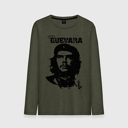 Лонгслив хлопковый мужской Che Guevara цвета меланж-хаки — фото 1