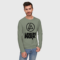 Лонгслив хлопковый мужской Linkin Park, цвет: авокадо — фото 2