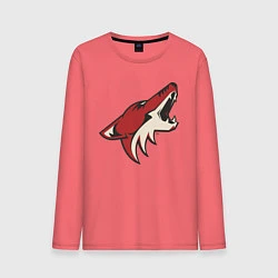 Лонгслив хлопковый мужской Phoenix Coyotes, цвет: коралловый