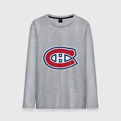 Лонгслив хлопковый мужской Montreal Canadiens, цвет: меланж
