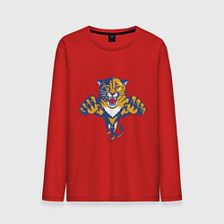 Лонгслив хлопковый мужской Florida Panthers, цвет: красный