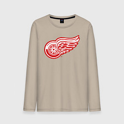 Лонгслив хлопковый мужской Detroit Red Wings, цвет: миндальный