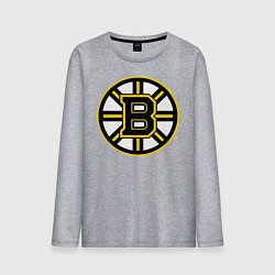 Лонгслив хлопковый мужской Boston Bruins, цвет: меланж