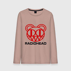 Лонгслив хлопковый мужской Radiohead, цвет: пыльно-розовый