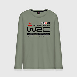 Лонгслив хлопковый мужской Mitsubishi wrc, цвет: авокадо