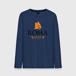 Лонгслив хлопковый мужской AS Roma 1927, цвет: тёмно-синий