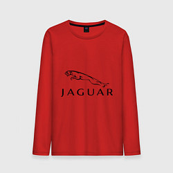 Лонгслив хлопковый мужской Jaguar, цвет: красный