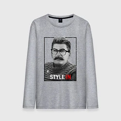 Лонгслив хлопковый мужской Stalin: Style in, цвет: меланж