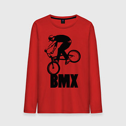 Лонгслив хлопковый мужской BMX 3, цвет: красный