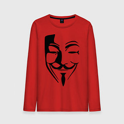 Лонгслив хлопковый мужской Vendetta Mask, цвет: красный