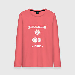 Мужской лонгслив Принцип работы программиста
