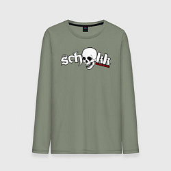 Лонгслив хлопковый мужской Schokk, цвет: авокадо