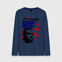 Лонгслив хлопковый мужской Mike Tyson: USA Boxing, цвет: тёмно-синий