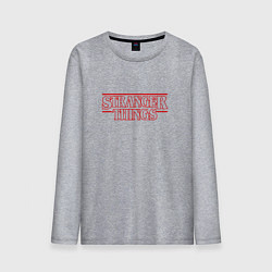 Лонгслив хлопковый мужской Stranger Things, цвет: меланж