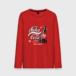 Лонгслив хлопковый мужской Nuka-Cola Enjoy цвета красный — фото 1