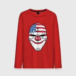 Лонгслив хлопковый мужской American Mask, цвет: красный