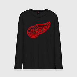 Лонгслив хлопковый мужской Detroit Red Wings: Pavel Datsyuk, цвет: черный