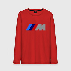 Лонгслив хлопковый мужской BMW M, цвет: красный