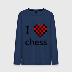 Мужской лонгслив I love chess