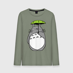 Мужской лонгслив Totoro с зонтом