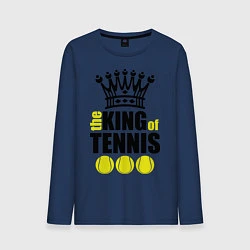 Лонгслив хлопковый мужской King of tennis, цвет: тёмно-синий