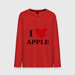 Лонгслив хлопковый мужской Love Apple, цвет: красный