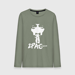 Лонгслив хлопковый мужской 2Pac: All Eyez On Me, цвет: авокадо