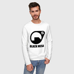Лонгслив хлопковый мужской HL: Black mesa цвета белый — фото 2
