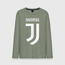 Лонгслив хлопковый мужской FC Juventus, цвет: авокадо