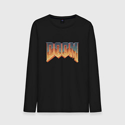 Лонгслив хлопковый мужской DOOM, цвет: черный