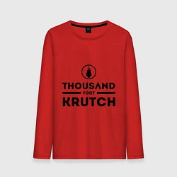 Лонгслив хлопковый мужской Thousand Foot Krutch, цвет: красный