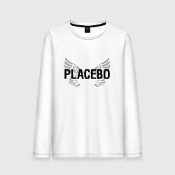 Лонгслив хлопковый мужской Placebo Wings цвета белый — фото 1