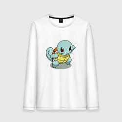 Лонгслив хлопковый мужской Pokemon Squirtle, цвет: белый