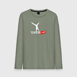 Лонгслив хлопковый мужской Turnikman, цвет: авокадо