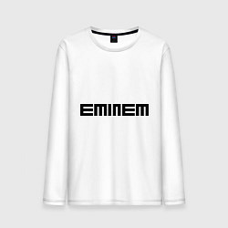 Лонгслив хлопковый мужской Eminem: minimalism, цвет: белый