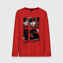 Мужской лонгслив My name is slim shady