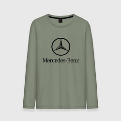 Лонгслив хлопковый мужской Logo Mercedes-Benz, цвет: авокадо