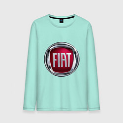 Лонгслив хлопковый мужской FIAT logo цвета мятный — фото 1