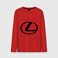 Лонгслив хлопковый мужской Logo lexus, цвет: красный
