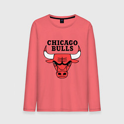 Лонгслив хлопковый мужской Chicago Bulls, цвет: коралловый