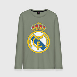 Лонгслив хлопковый мужской Real Madrid FC, цвет: авокадо