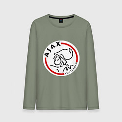 Лонгслив хлопковый мужской Ajax FC, цвет: авокадо